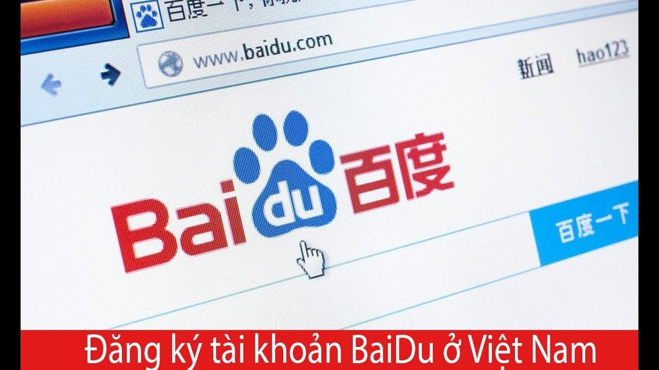 Hướng dẫn cách tạo tai khoản Baidu